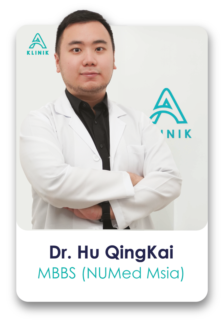 Certified skin doctor in A Klinik – Dr. Hu Qing Kai