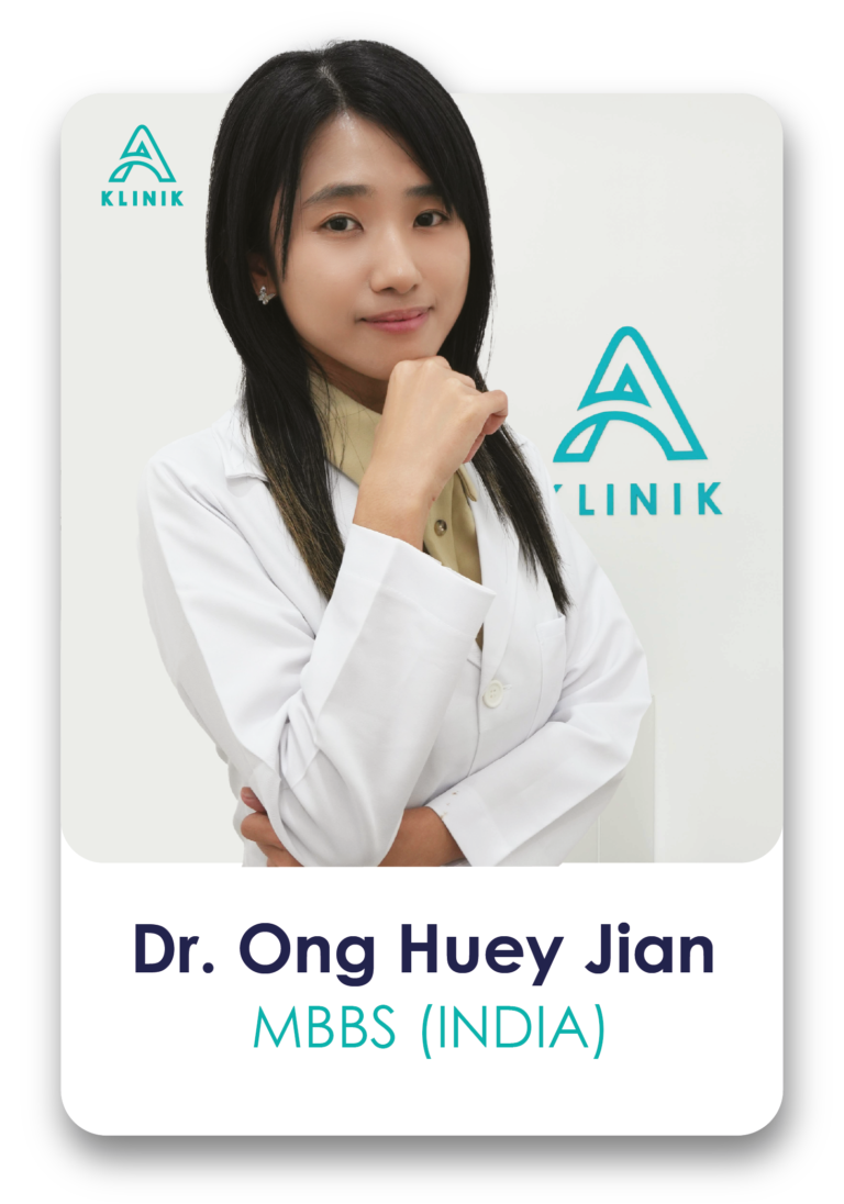 Certified skin doctor in A Klinik – Dr. Ong Huey Jian